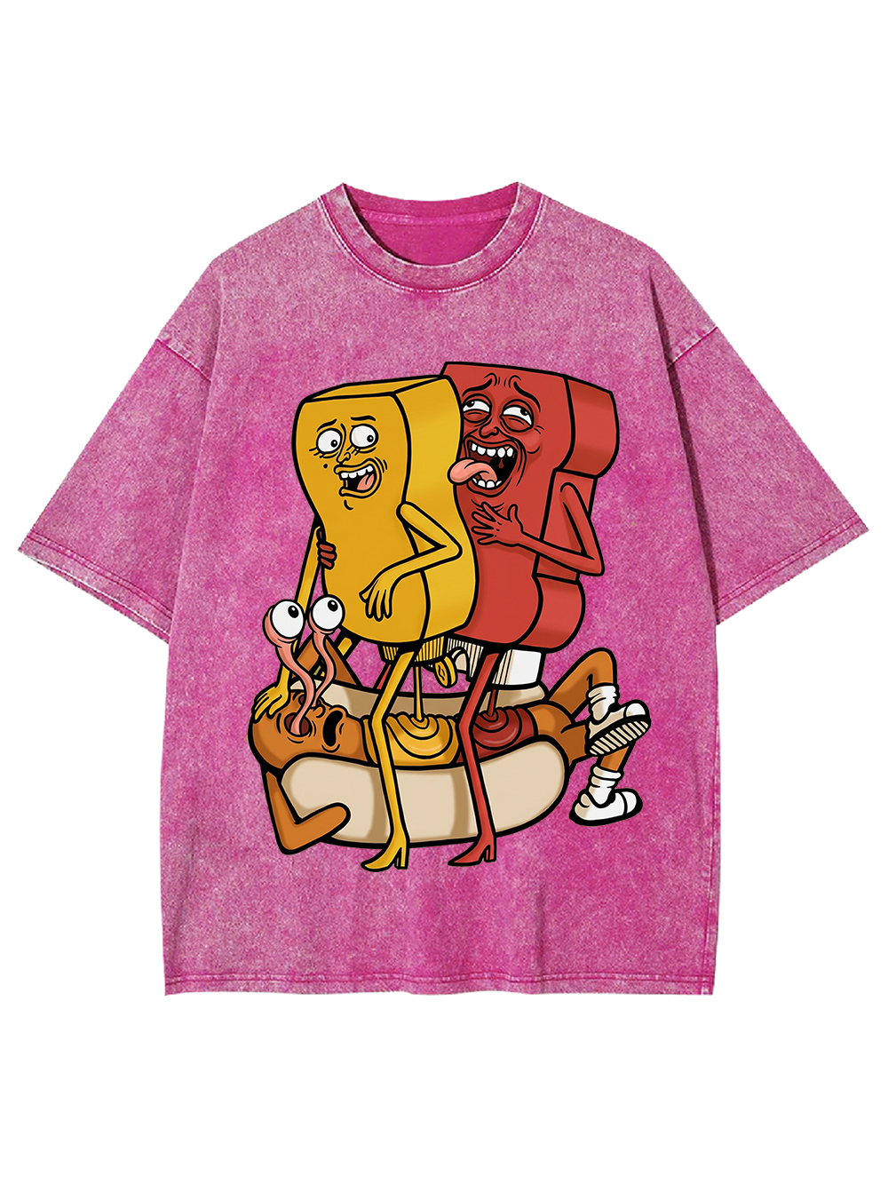 Weird Food Art Washed Tshirt
