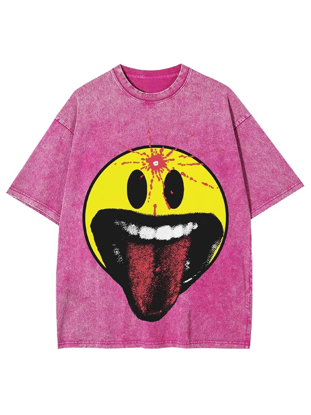 Smiley Madness Washed Tshirt