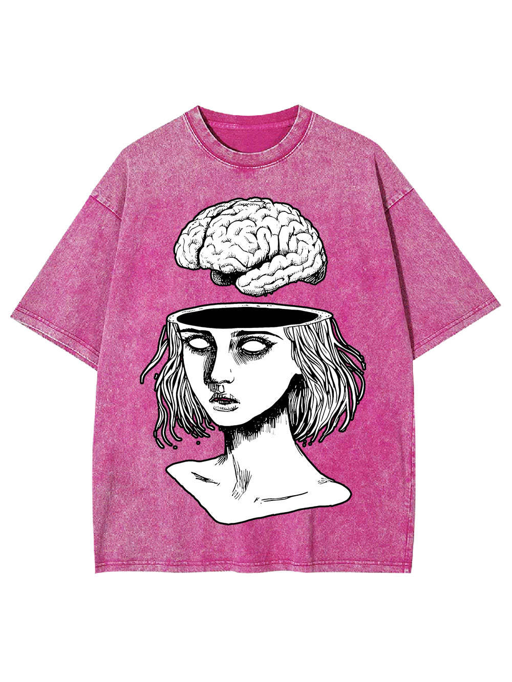 Mind Unveiled Washed Tshirt-ClassyOutlaw Sale