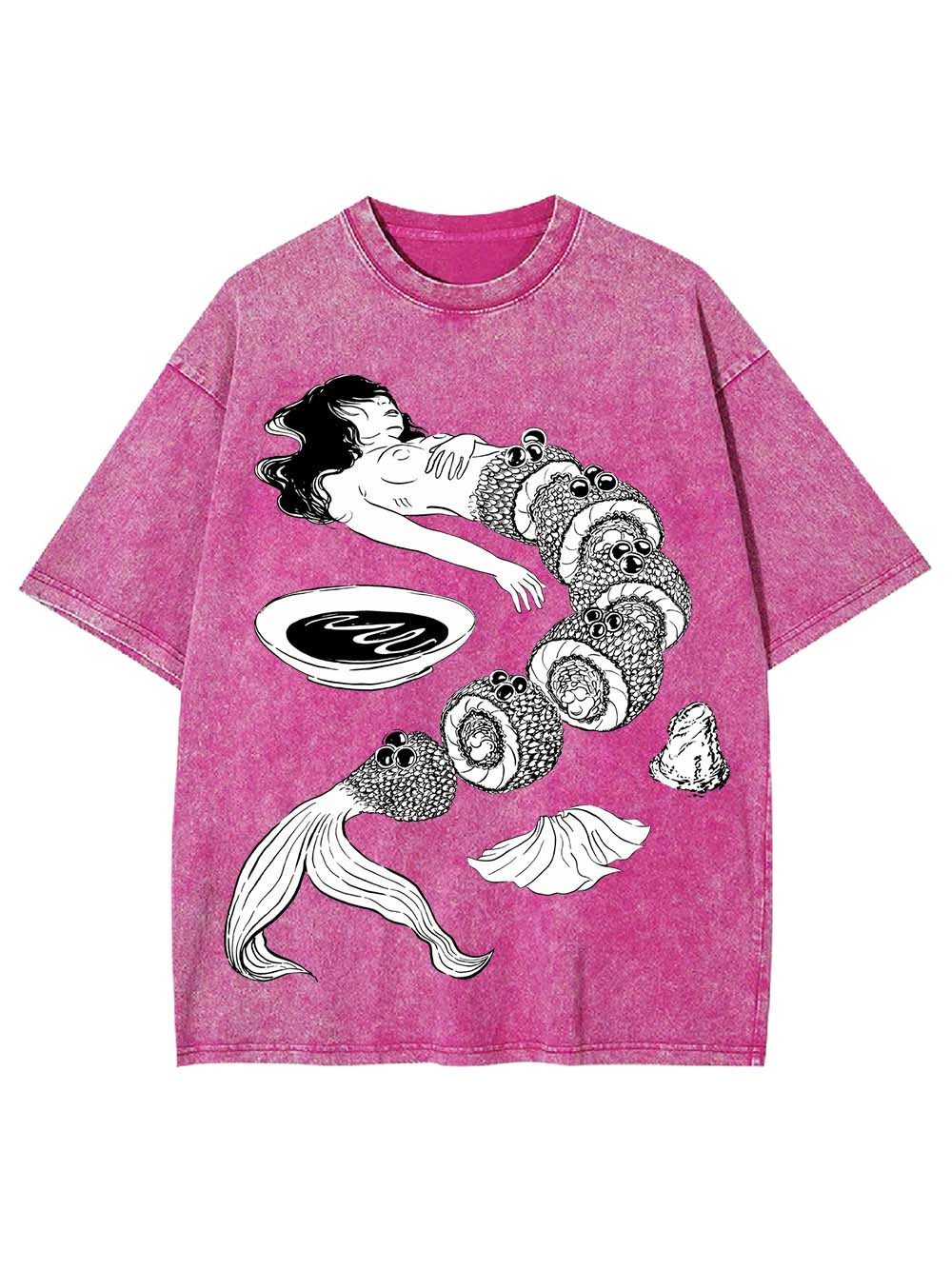 Human Sushi Slices Washed Tshirt