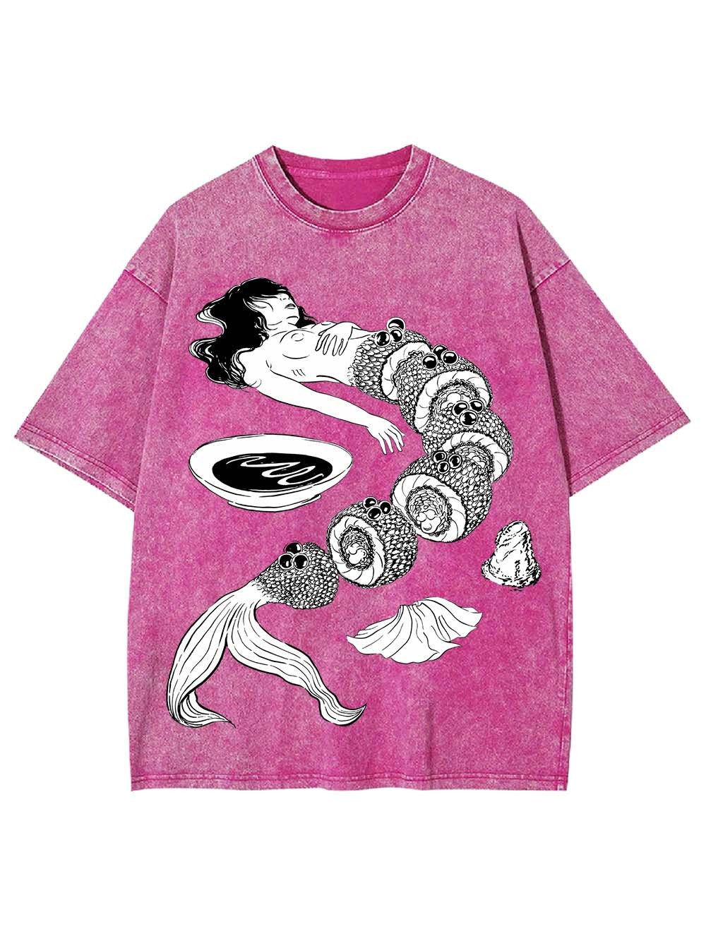 Human Sushi Slices Washed Tshirt