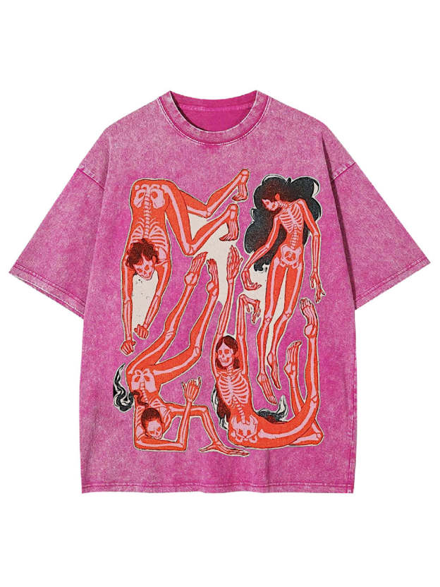 Dance Of The Skeletons Washed Tshirt