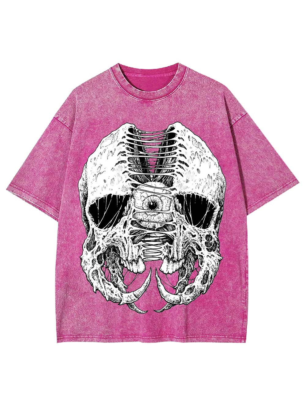 Laced Skull Washed Tshirt