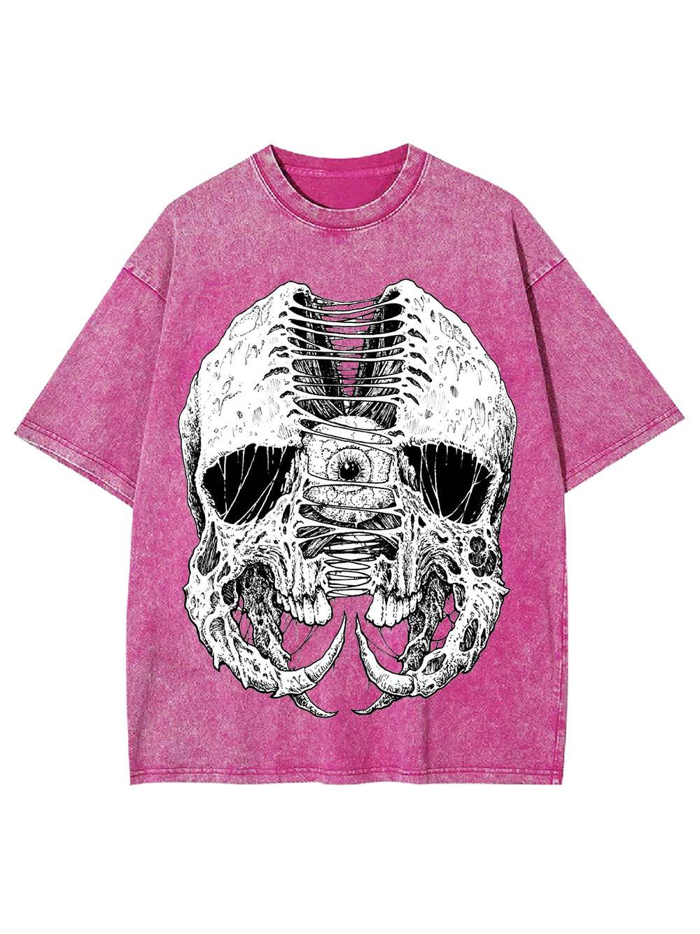 Laced Skull Washed Tshirt