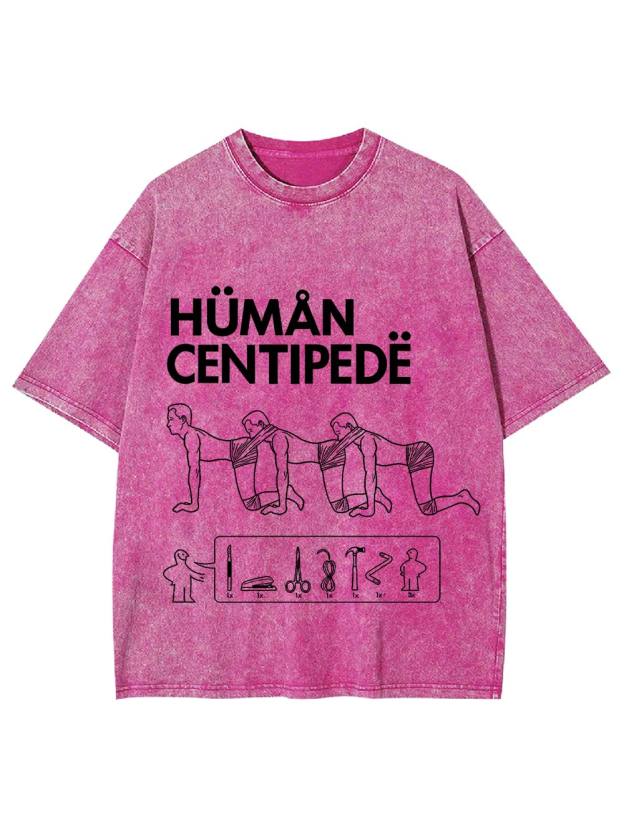 Human Centipede Assembly Washed Tshirt