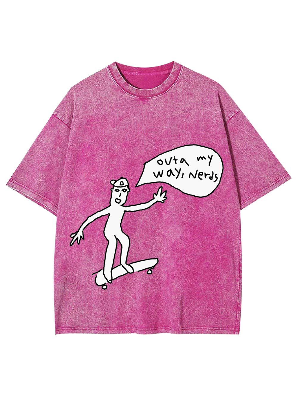 Outa My Way, Nerds Washed Tshirt-ClassyOutlaw Sale