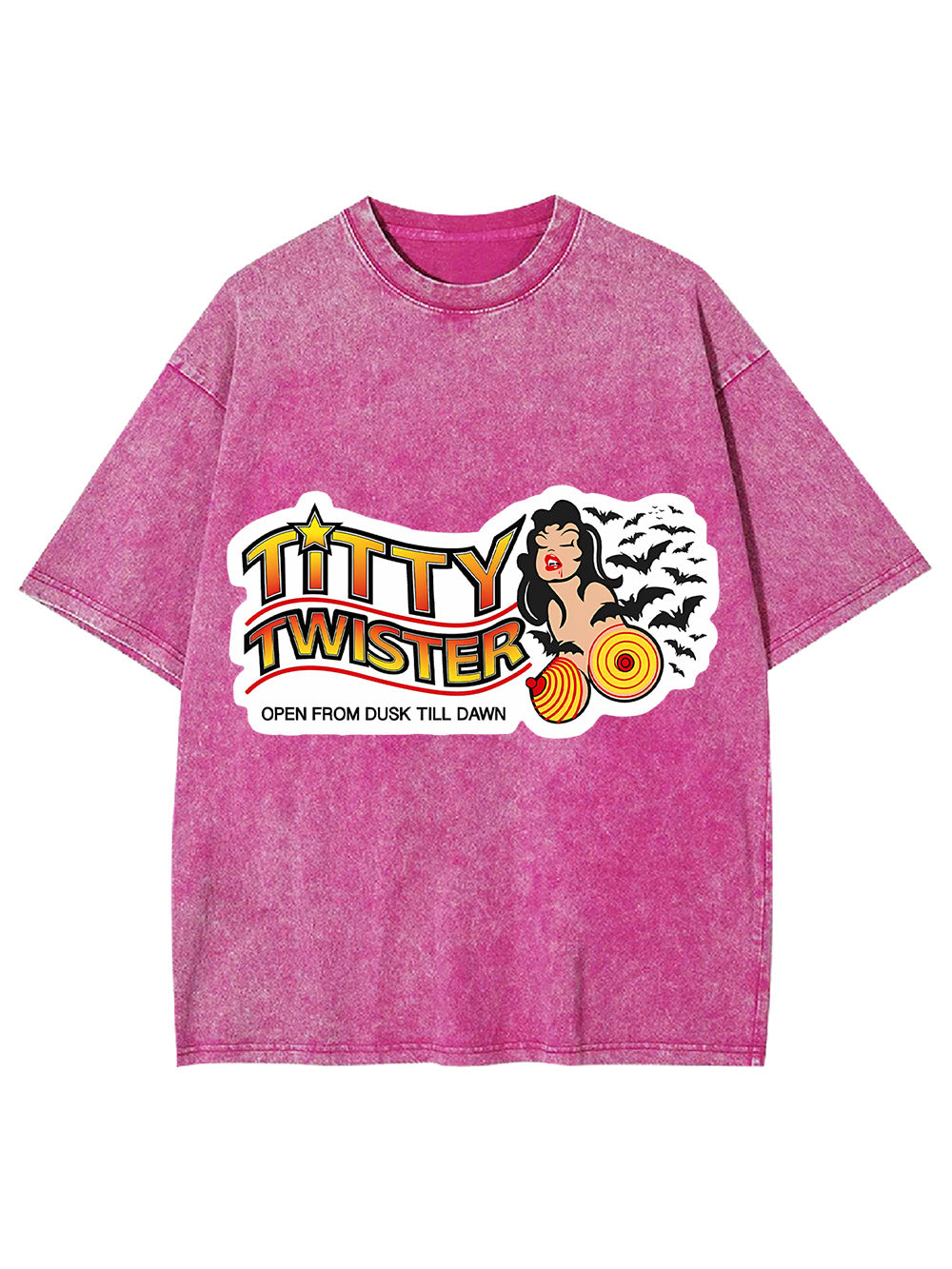 Titty Twister Open From Dusk Till Dawn Washed Tshirt