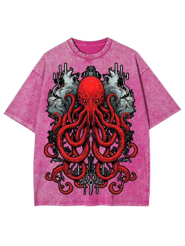 Abyssal Sea Monster Washed Tshirt