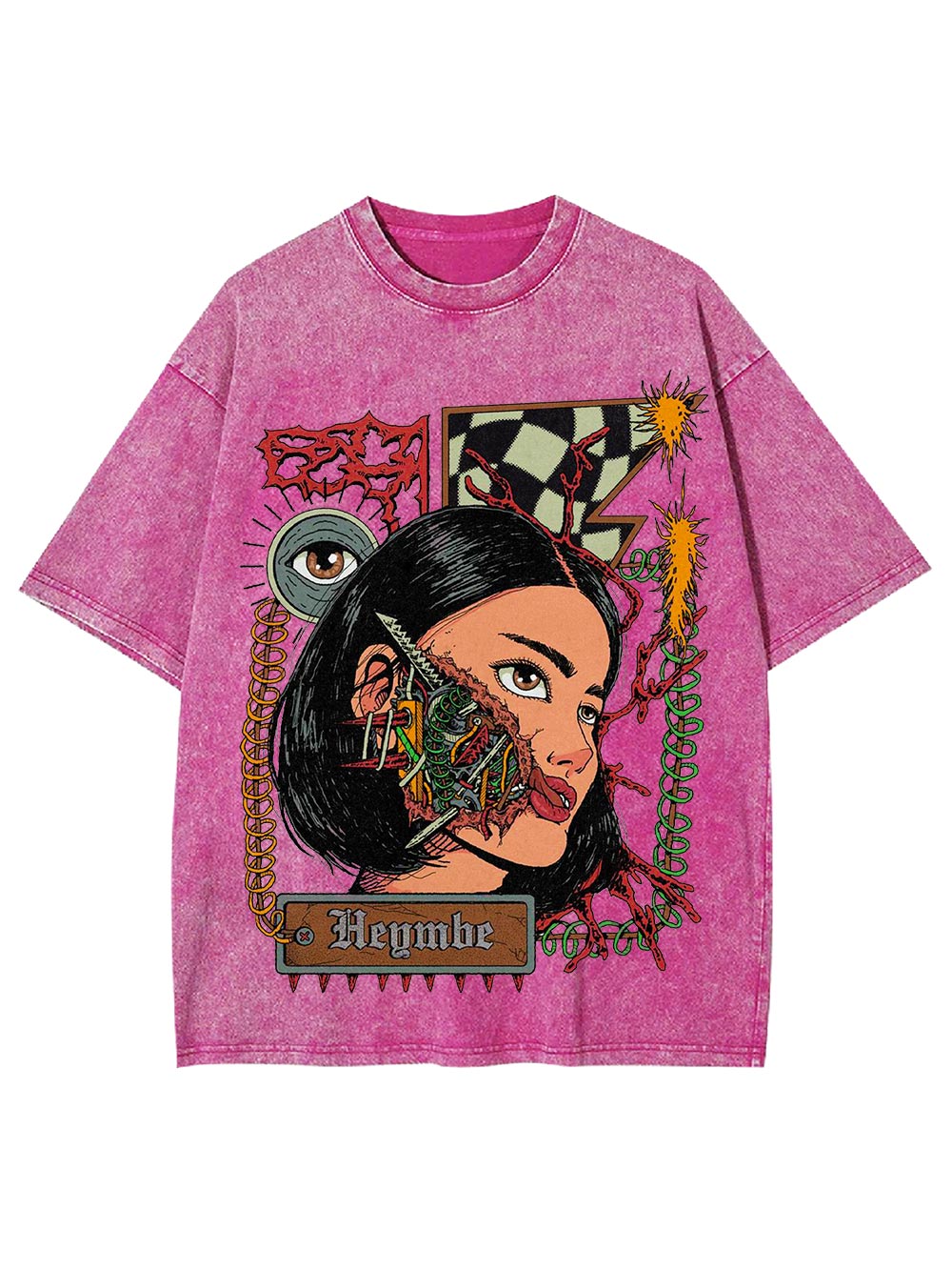 Fragmented Reality Washed Tshirt