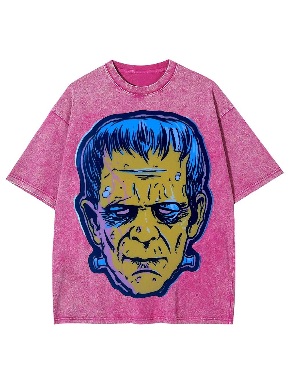 Retro Monster Washed Tshirt-ClassyOutlaw Sale