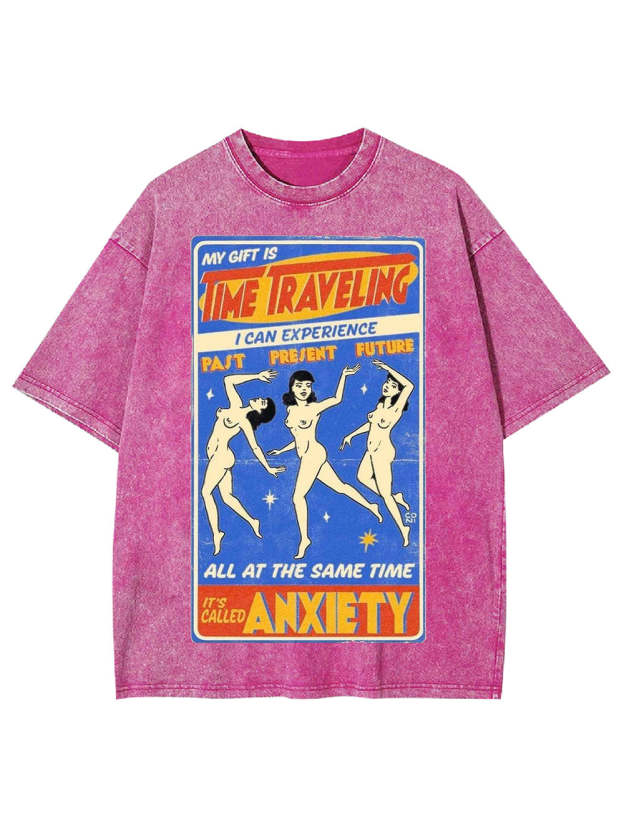 Time Traveling Anxiety Washed Tshirt