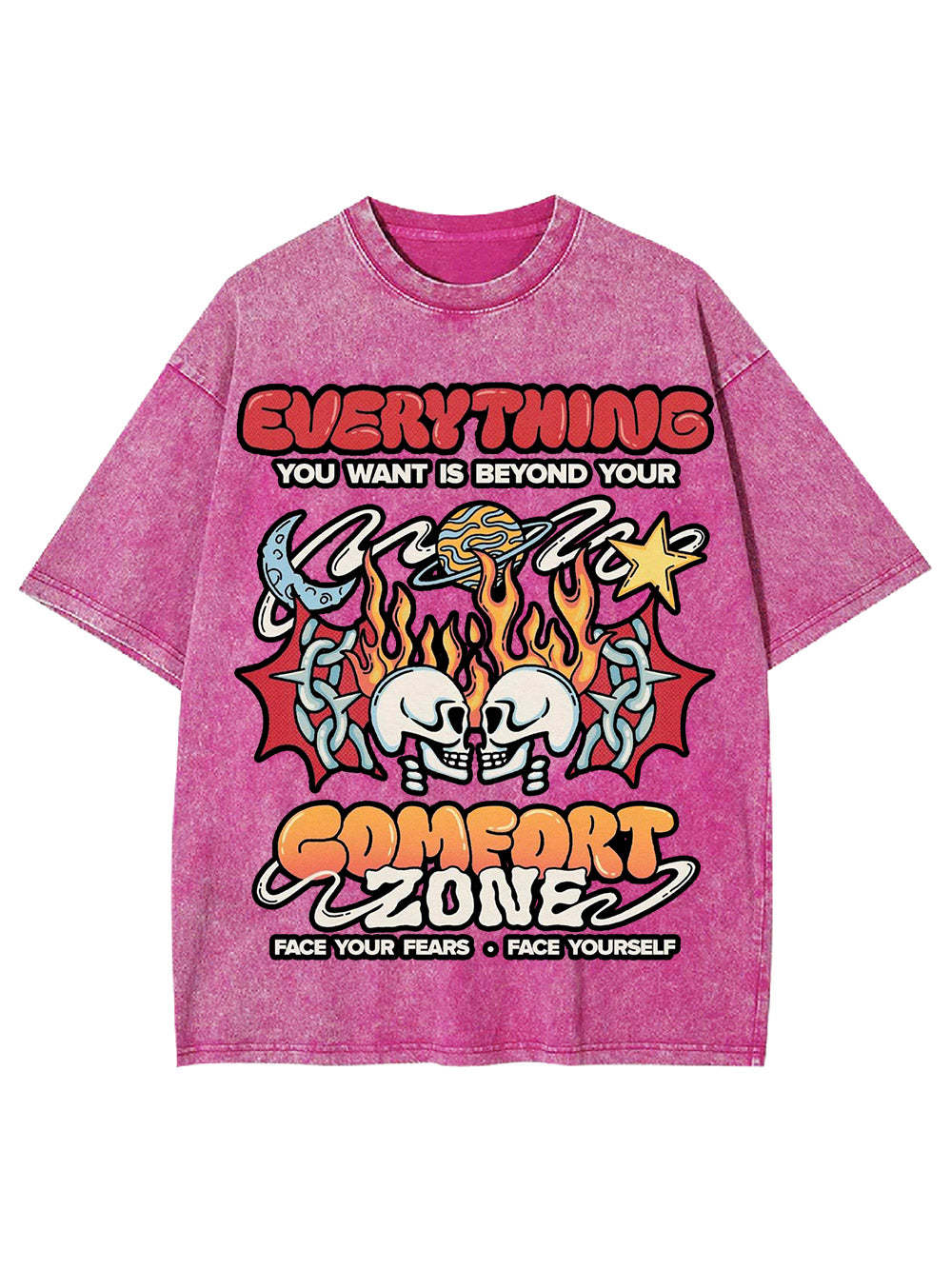 Face Your Fears. Face Yourself Washed Tshirt