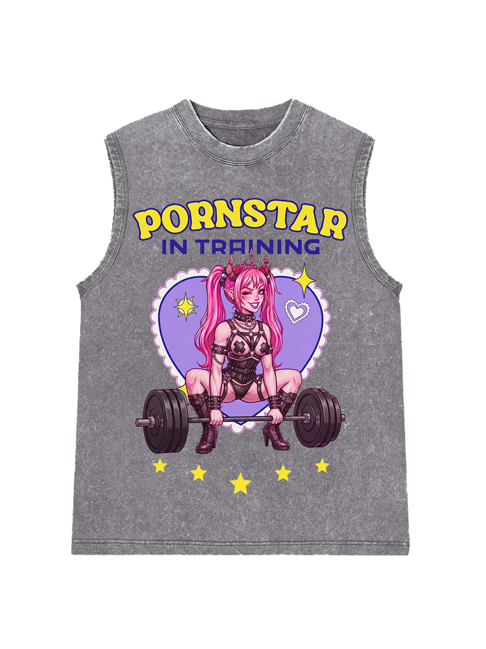 PORNSTAR IN TRAINING WASHED TANK TOP