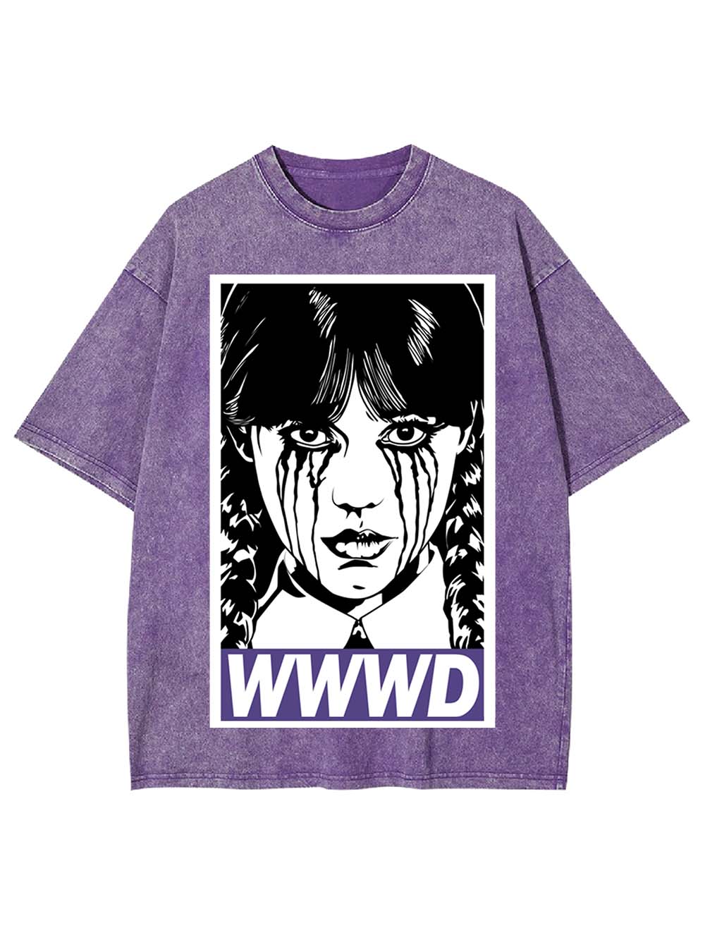 Braided Girl Washed Tshirt