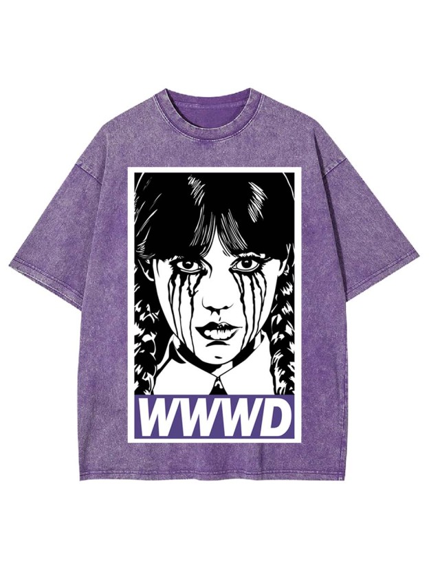 Braided Girl Washed Tshirt