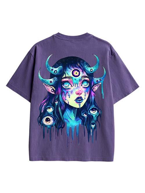 Celestial Visionary Double Sided Print Washed TShirt
