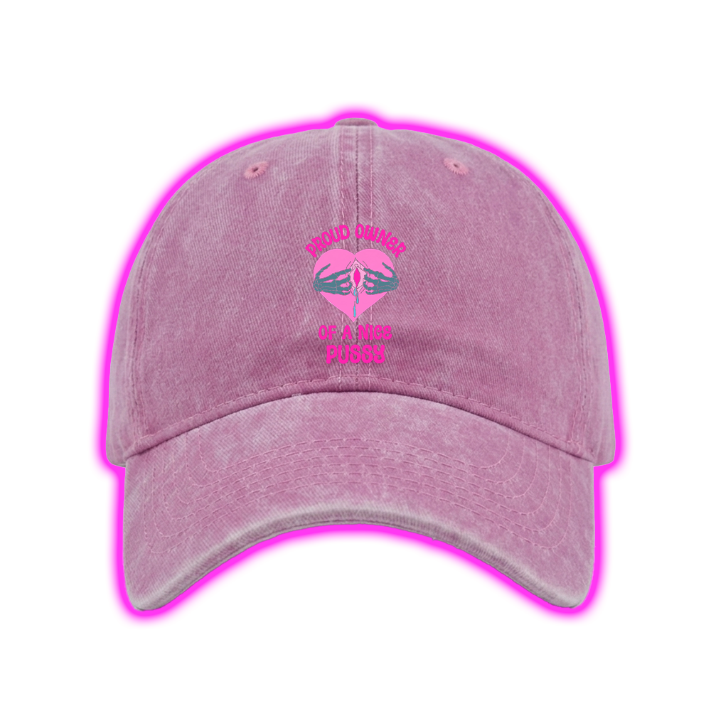 PROUD OWNER OF A NICE PUSSY WASHED VINTAGE BASEBALL CAP