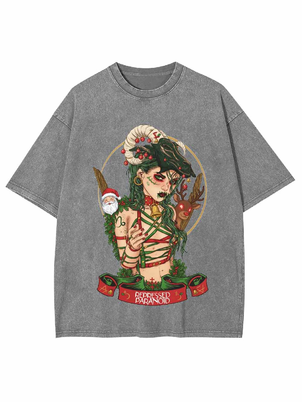 Christmas Witch Washed Tshirt