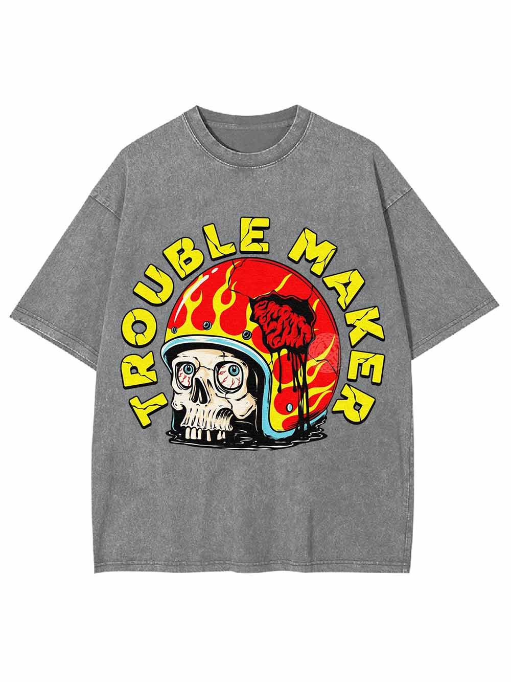 TROUBLE MAKER WASHED TSHIRT