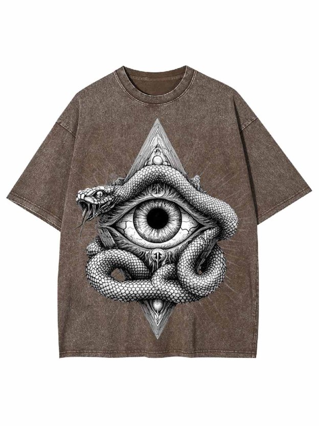 Serpent Eye Washed Tshirt