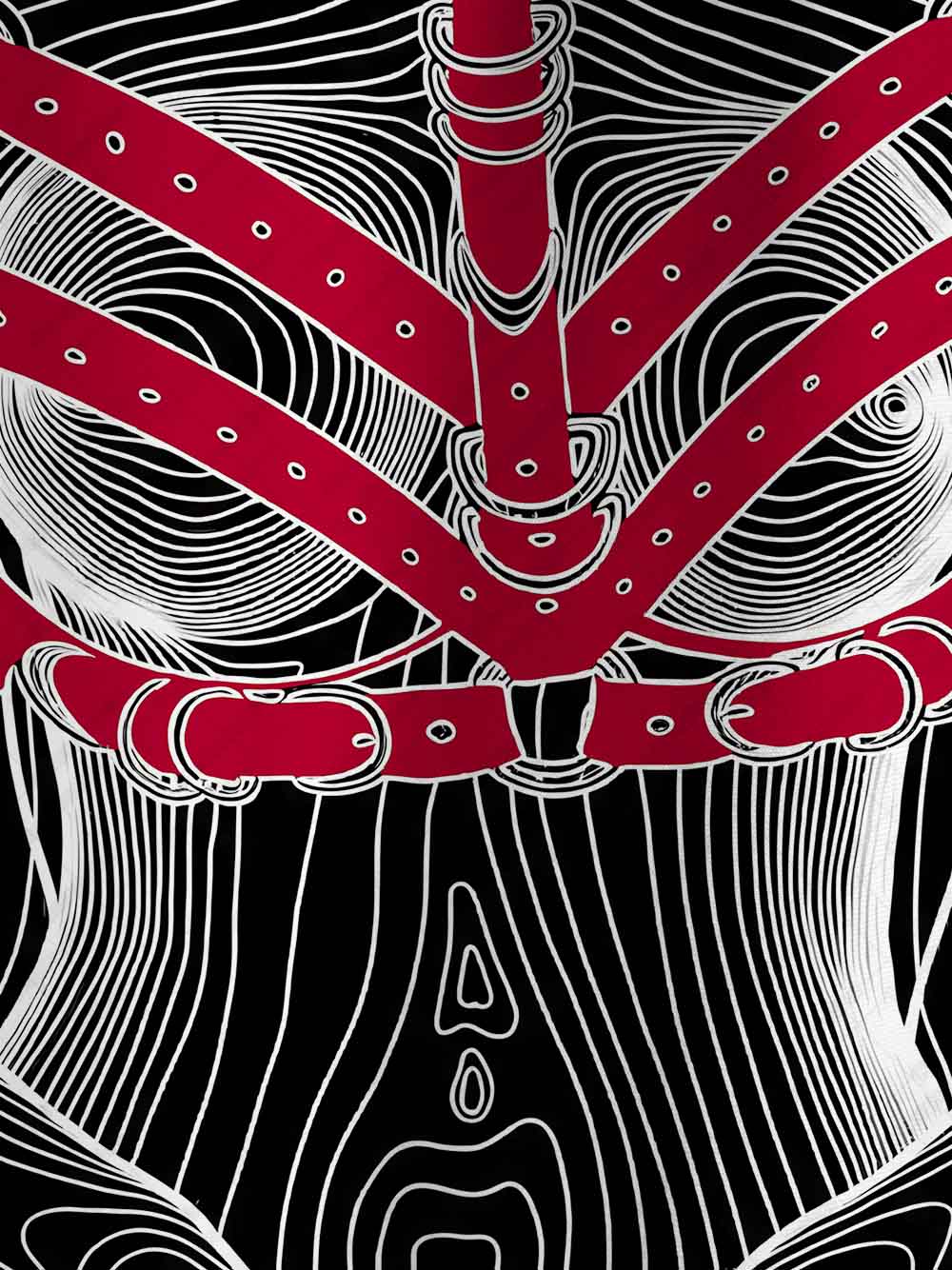 SM line body Graphic T-shirt