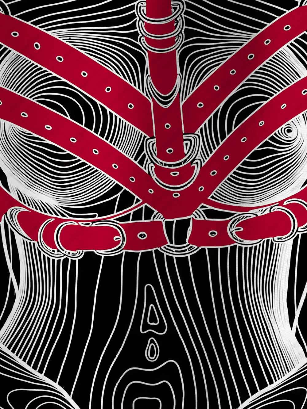 SM line body Graphic T-shirt