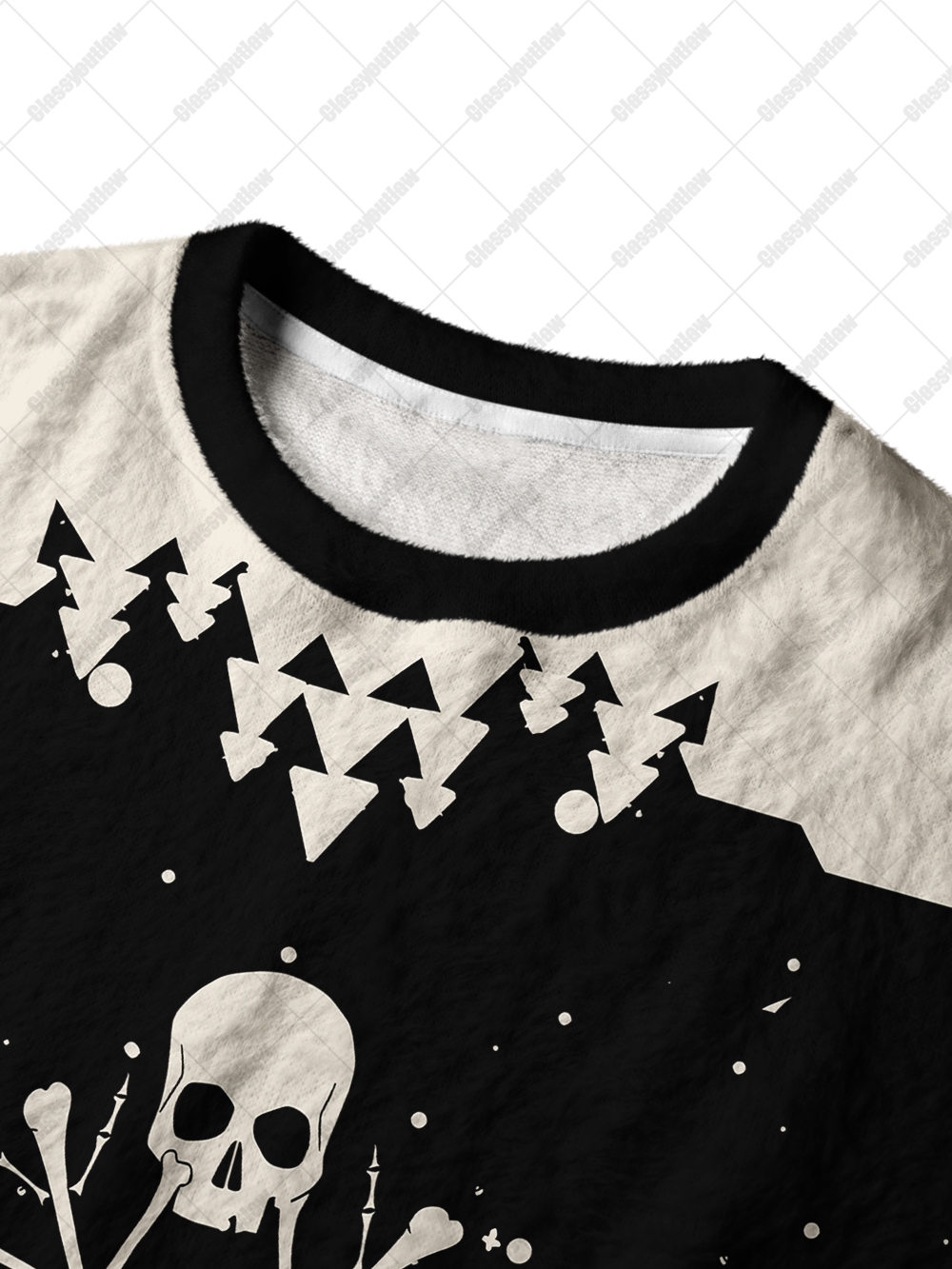 SNOWFLAKE SKULL UGLY CHRISTMAS SWEATSHIRT