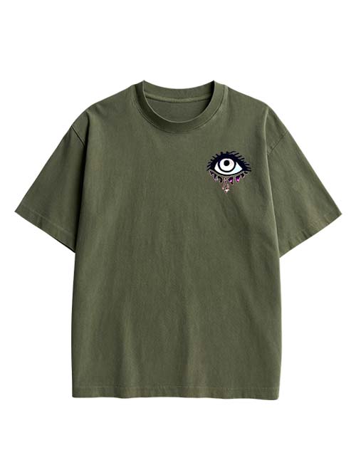 Mystic Melting Siren Double Sided Print Washed TShirt