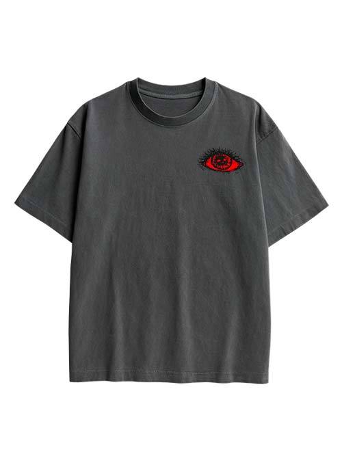 Eyes Of Perception Double Sided Print Washed TShirt
