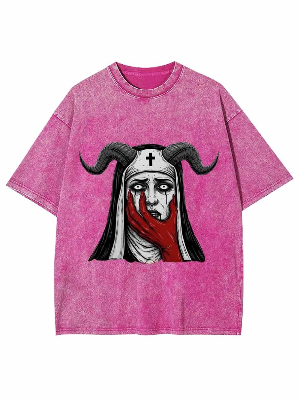 Demon Nun Washed Tshirt