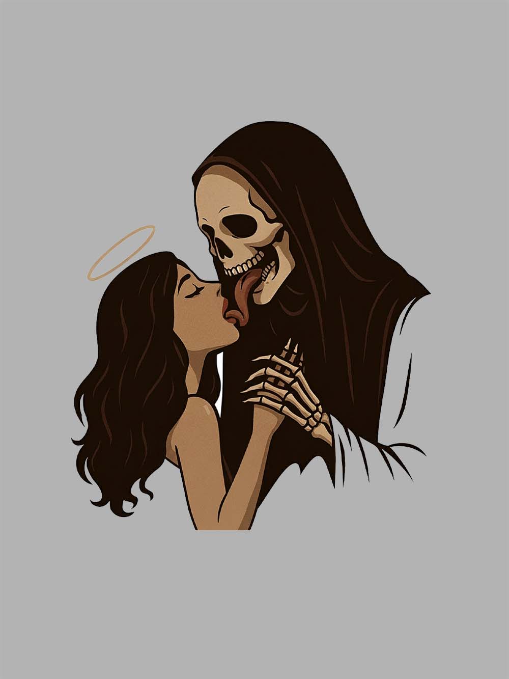 Angels And Skulls Washed Tshirt