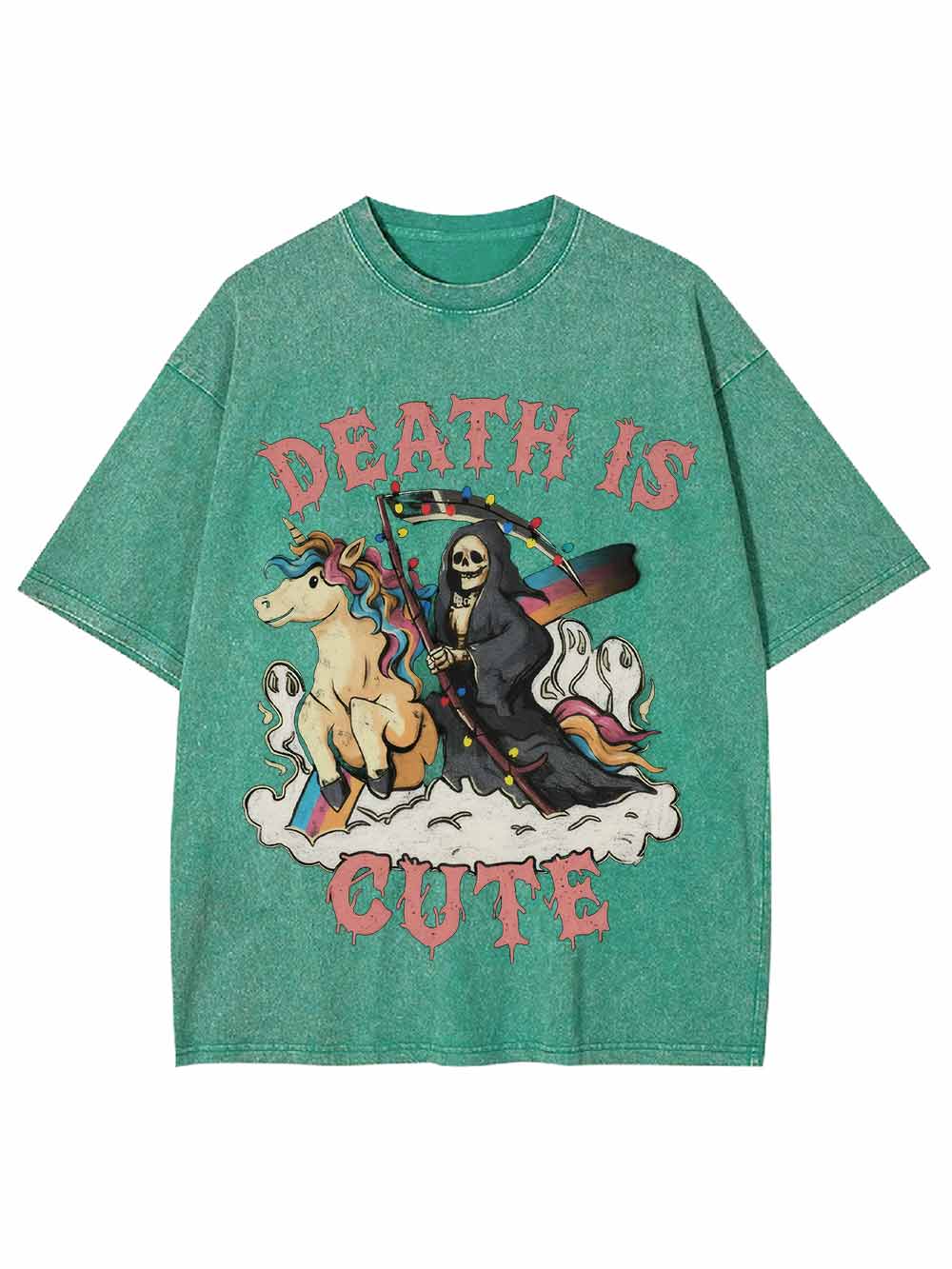 Death Is Cute Washed Tshirt