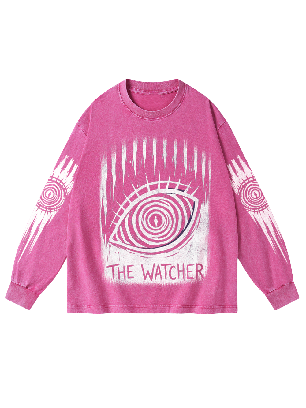 THE WATCHER WASHED LONG-SLEEVE GRAPHIC TSHIRT