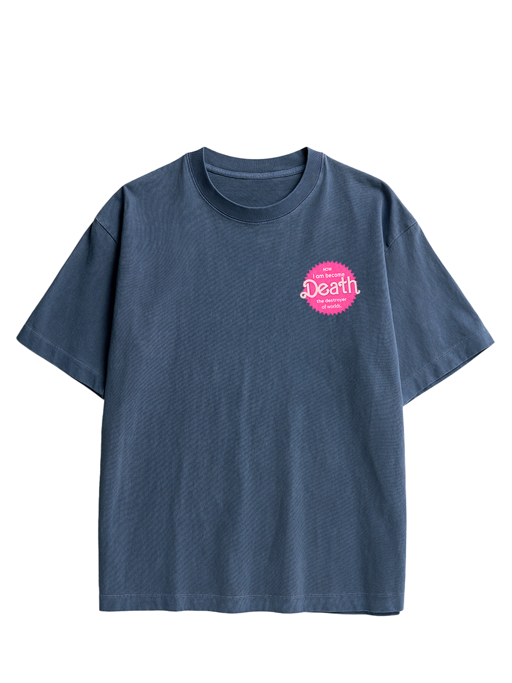 Sparkly Harbinger of Death Double Sided Print Washed TShirt