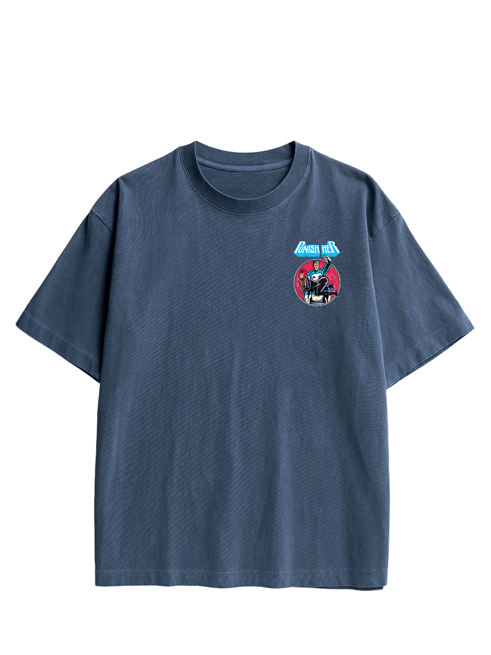 PUNISH HER DOUBLE SIDED PRINT WASHED TSHIRT