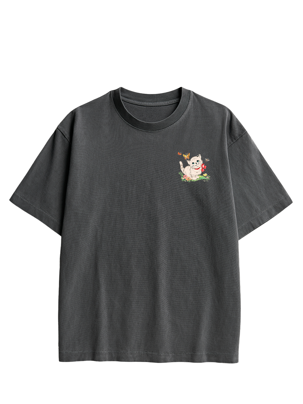 Cute Crisis Double Sided Print Washed TShirt