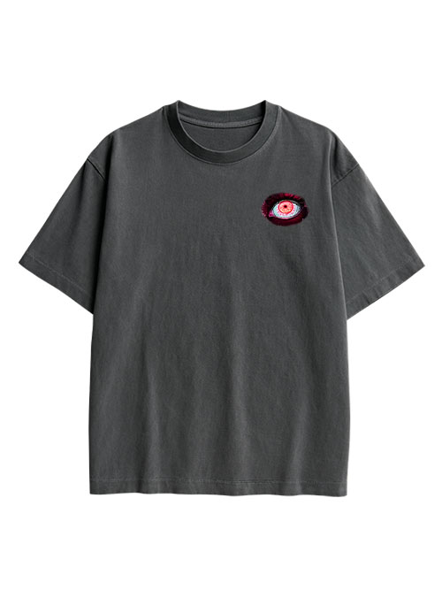 The Allure Of A Thousand Eyes Double Sided Print Washed TShirt
