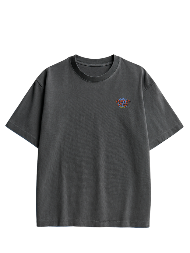 Don’t Do Drugs Without Me Double Sided Print Washed TShirt