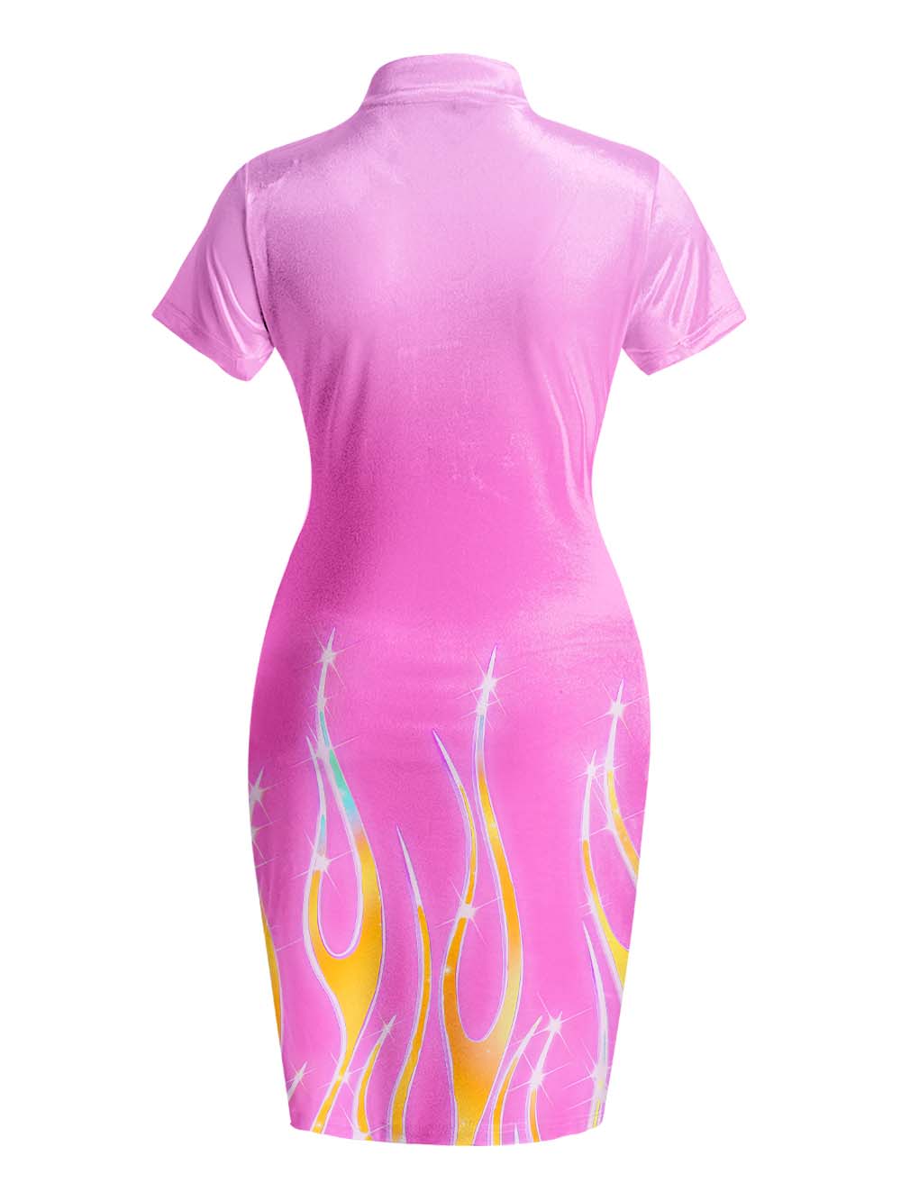 FLAME QIPAO MINI DRESS