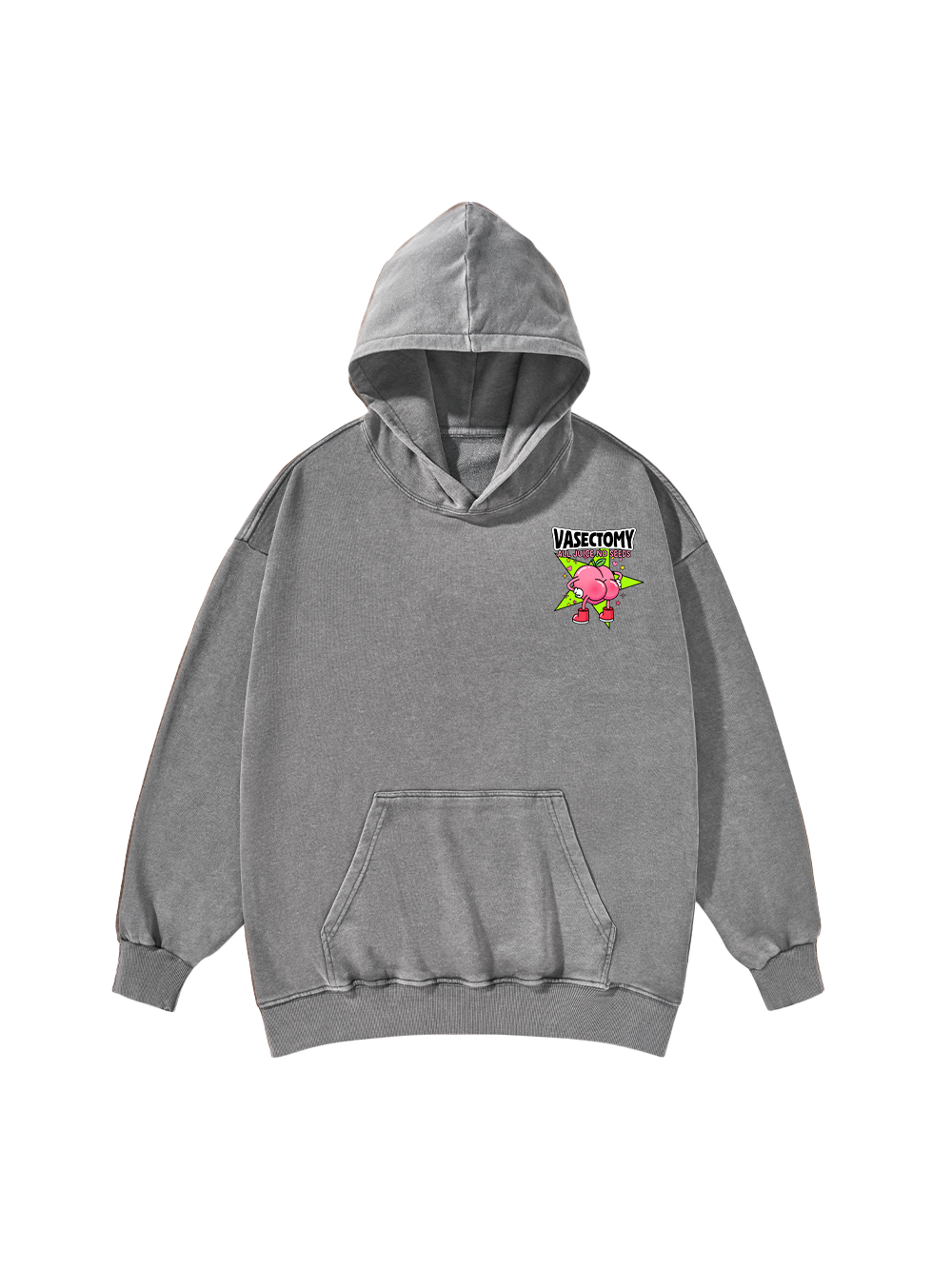 VASECTOMY ALL JUICE NO SEEDS WASHED HOODIE