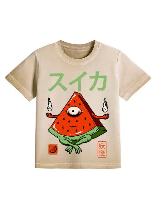 Watermelon Yokai Washed Slim Tshirt