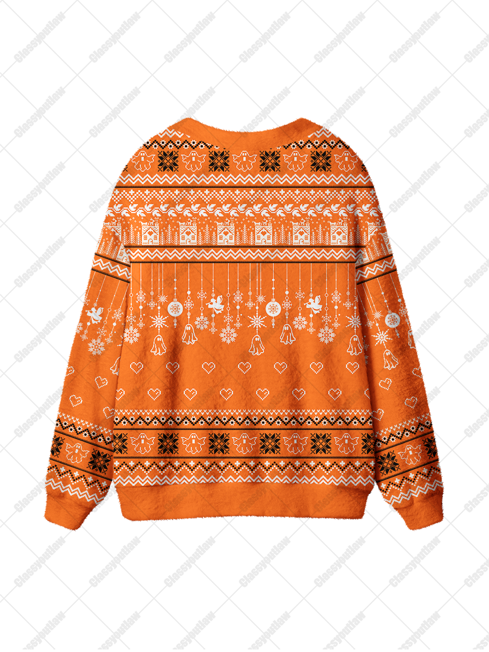HALLOWEEN GHOST UGLY CARDIGAN SWEATERS