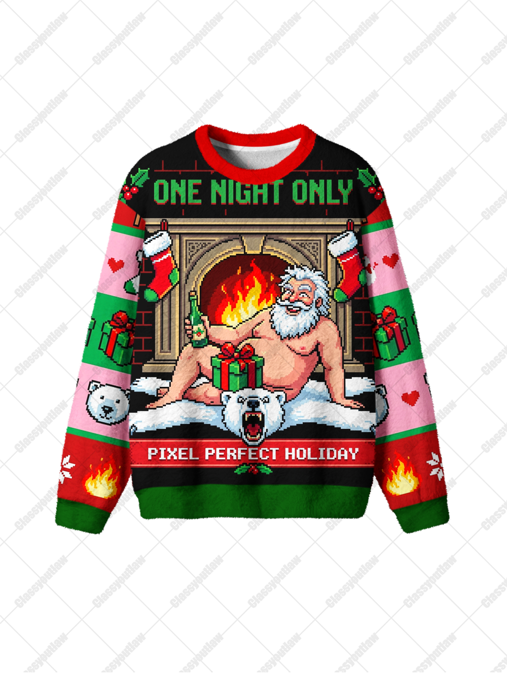 PIXEL HOLIDAY UGLY CHRISTMAS SWEATSHIRT