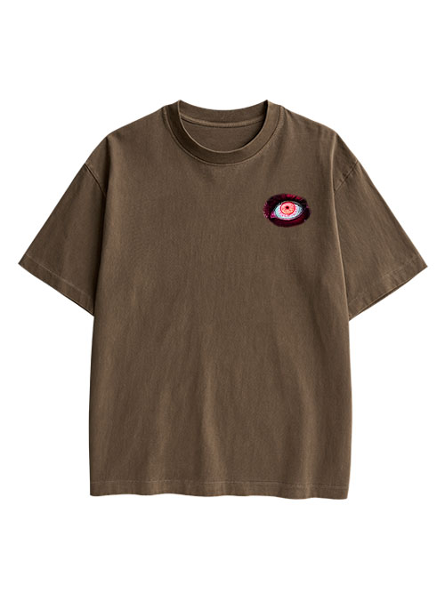 The Allure Of A Thousand Eyes Double Sided Print Washed TShirt