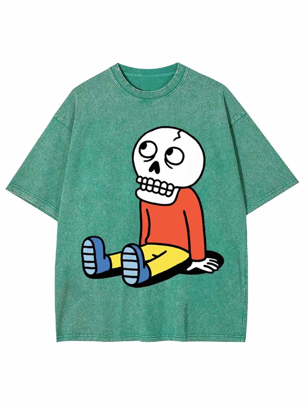 Skeleton Boy Washed Tshirt