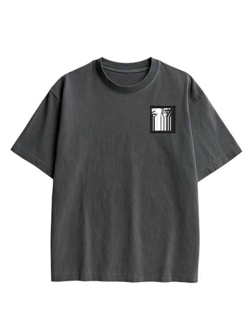 Brainwashed Society Double Sided Print Washed TShirt