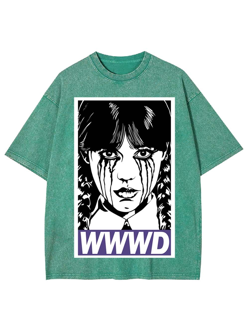 Braided Girl Washed Tshirt