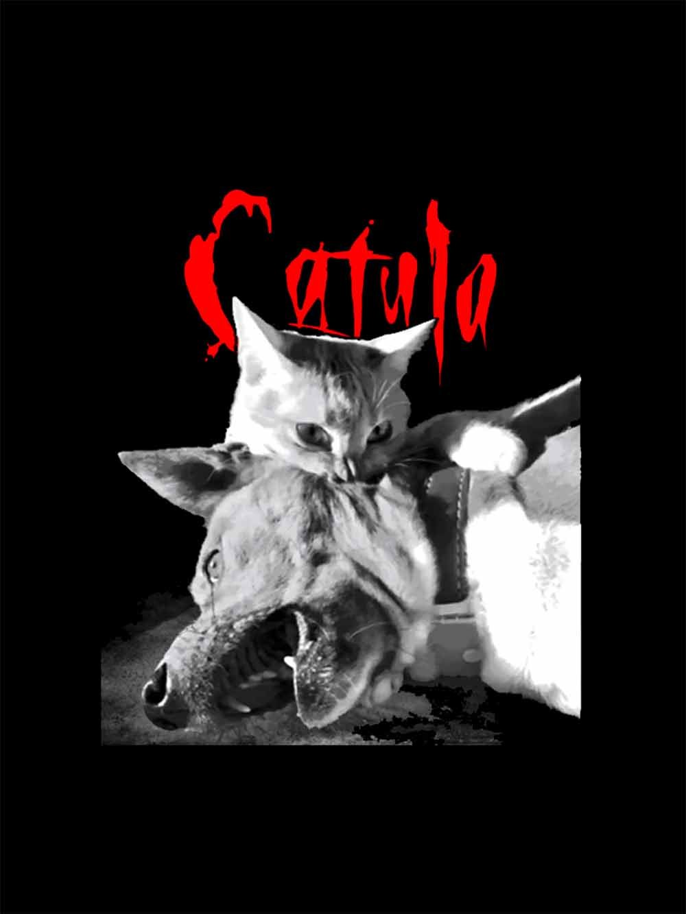 CAT AND WOLF  COMBAT WASHED TSHIRT