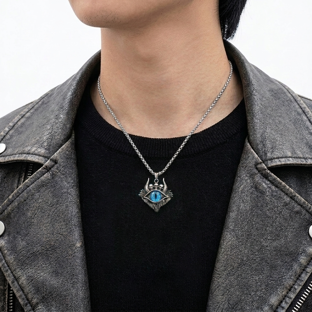 COLOR DEMON EYE CLO NECKLACE