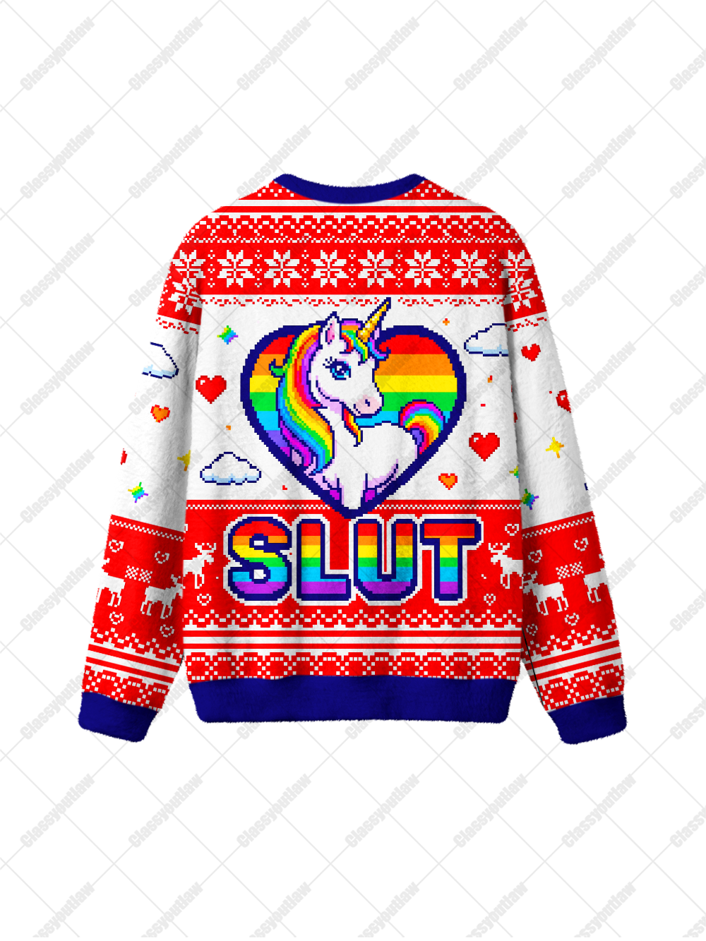 SLUT UGLY CHRISTMAS SWEATSHIRT